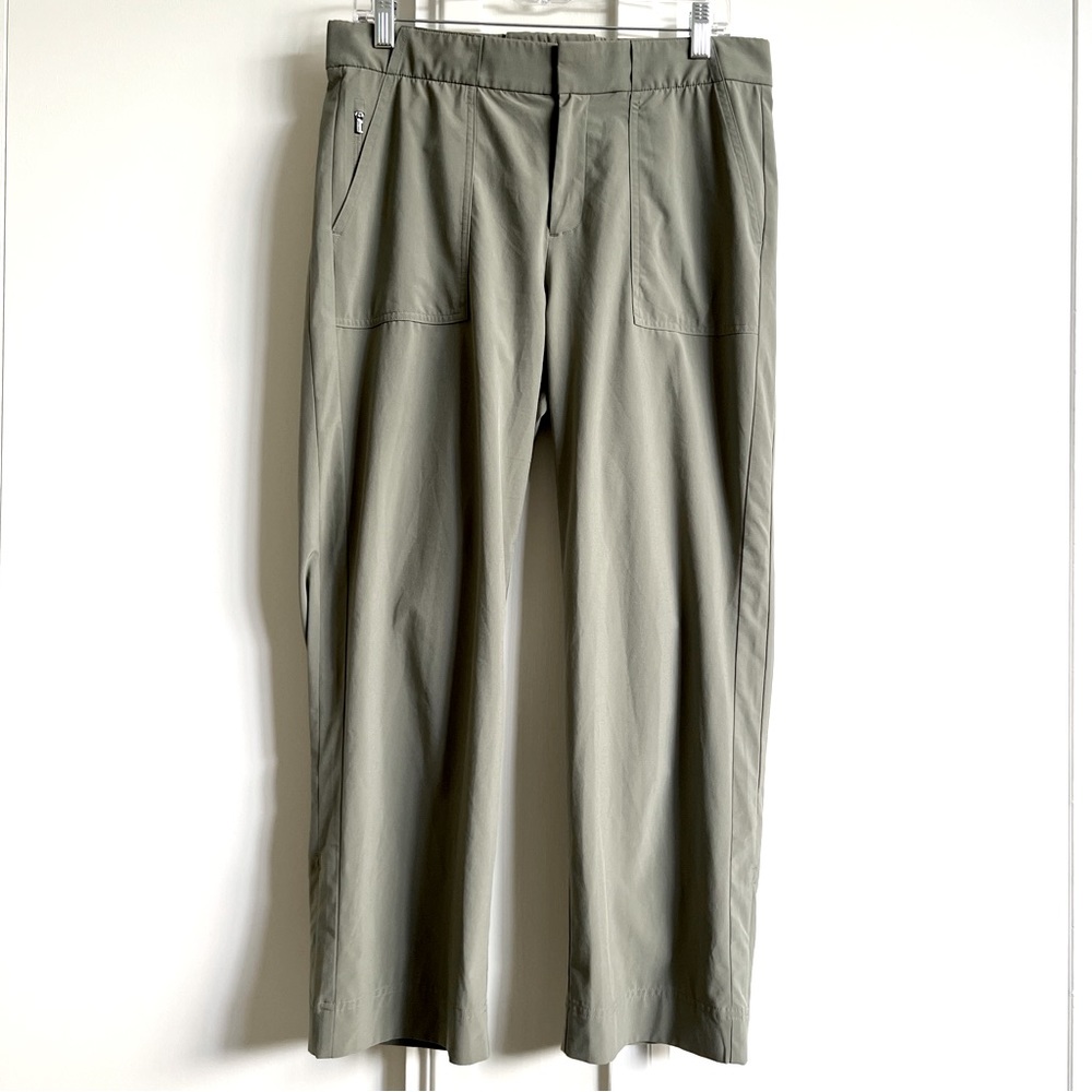Athleta Utility Crop Tribeca Trouser Sage Green